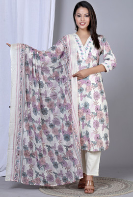 Yash Gallery Women Kurta Pant Dupatta Set