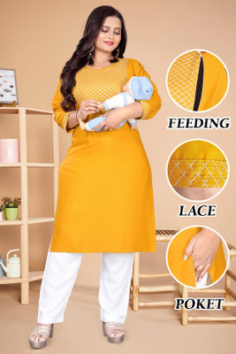 Parwati Creation Women Kurti Pant Set