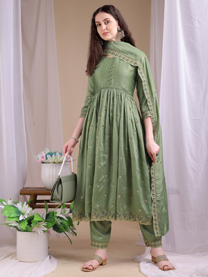 Granthva Fab Women Kurta Pant Dupatta Set