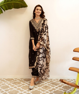 Indo Era Women Kurta Salwar Dupatta Set