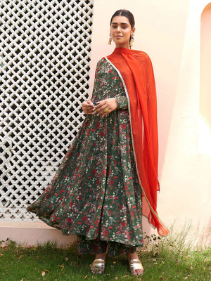 Janasya Women Kurta Palazzo Dupatta Set