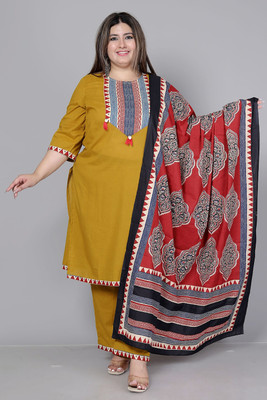 SHRIZA Women Kurta Pant Attached Dupatta Set