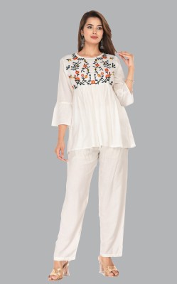 MARISY Women Ethnic Top Pant Set