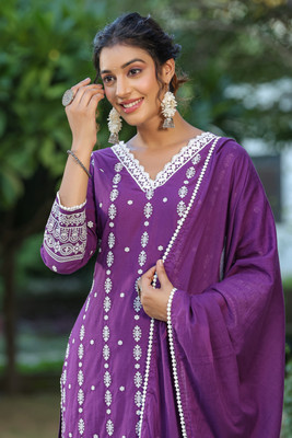 Ishin Women Kurta Pant Dupatta Set