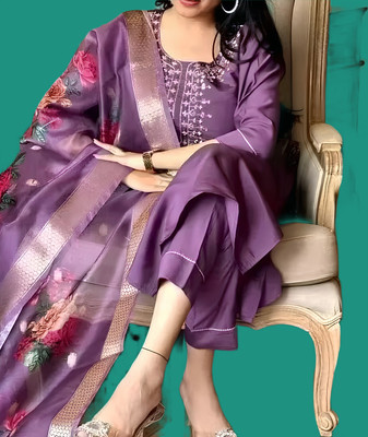 RUDKI ENTERPRISE Women Kurta Pant Dupatta Set