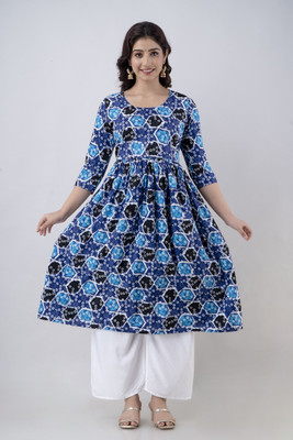 Pragusu Women Kurta Palazzo Set