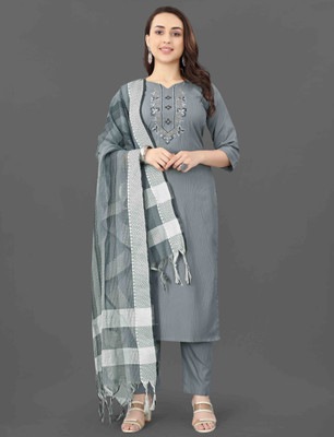The Leady Designer Embroidered Kurta, Trouser/Pant & Dupatta Set