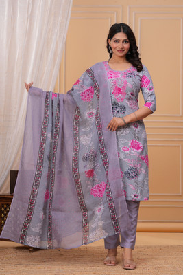 AVEITH Women Kurta Pant Dupatta Set