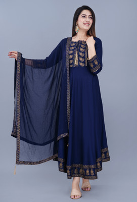 Lucky Fabrics Women Kurta Dupatta Set