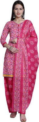 HOUSE OF COMMON Printed Kurta, Salwar & Dupatta Set