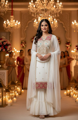 Convey Cloth Women Kurta Sharara Dupatta Set