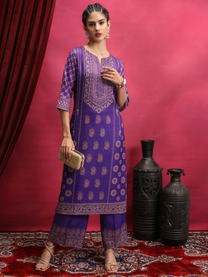 Vishudh Women Kurta Palazzo Set