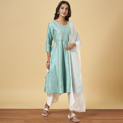 YU by Pantaloons Women Kurta Pant Dupatta Set
