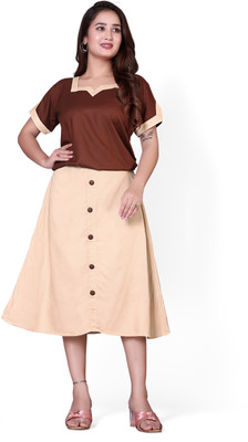 ATHARVFASHION Women Crop Top Skirt Set