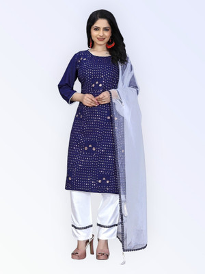 HOC's Women Kurta Palazzo Dupatta Set