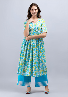 SAK JAIPUR Women Kurta Palazzo Dupatta Set