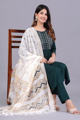 Karwasara comfortwear Women Kurta Pant Dupatta Set