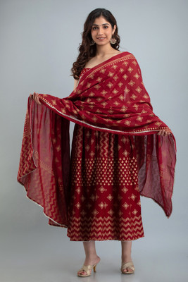 MUHANA Women Kurta Dupatta Set