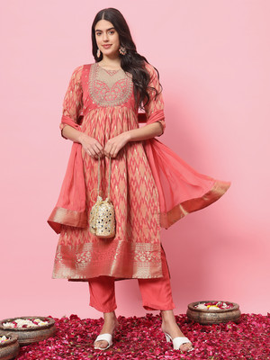 VredeVogel Women Kurta Pant Dupatta Set