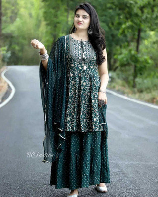 RACHNA FASHION Women Kurta Sharara Dupatta Set