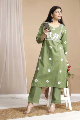 Kenix World Women Kurti Pant Set