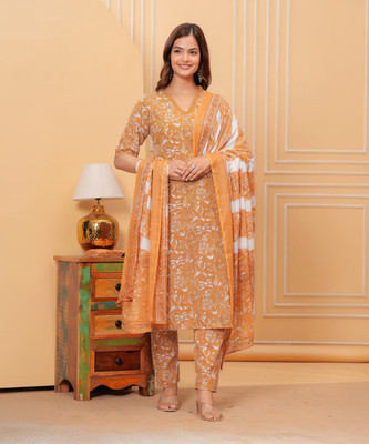 Lamba Creations Women Kurti Pant Dupatta Set