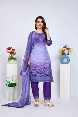 DIGZI CREATION Printed Kurta, Trouser/Pant & Dupatta Set