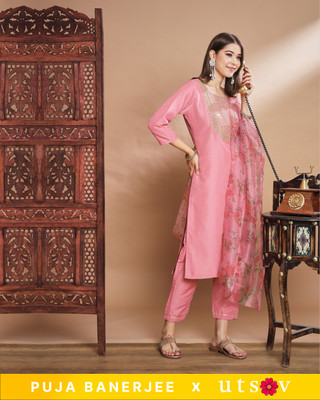 Divastri Women Kurta Pant Dupatta Set