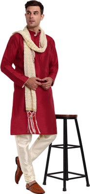 SKAVIJ Men Kurta Pyjama Set