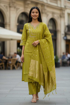 Hiti Creations Women Kurti Pant Dupatta Set