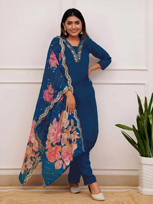 VidRiva CREATION Women Kurti Pant Dupatta Set