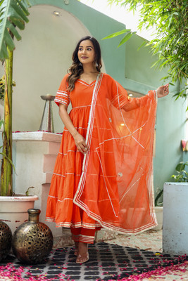TARUBI Women Kurta Pant Dupatta Set