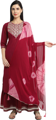 VihaanExim Women Kurta Sharara Dupatta Set
