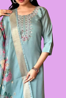 KURTIDESIGNINGFASHION Women Kurti Pant Dupatta Set