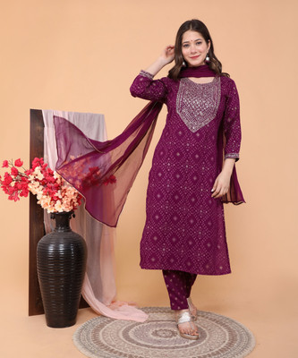 Patni Ethnic Women Kurta Pant Dupatta Set