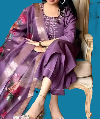 RUDKI ENTERPRISE Women Kurta Pant Dupatta Set