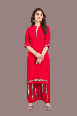 Hangerdesginera Women Kurta Palazzo Set