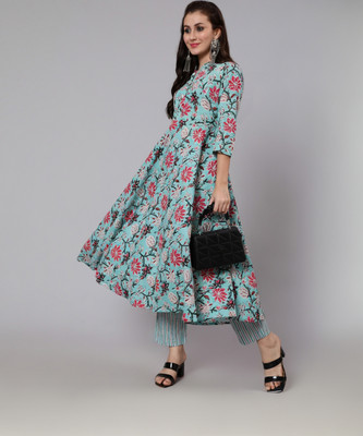 GLAM ROOTS Women Kurta Palazzo Set