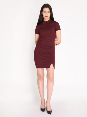 HANG N HOLD Women Ethnic Top Skirt Set