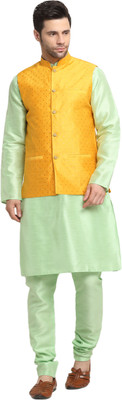 kraft india Men Kurta Churidar Ethnic Jacket Set