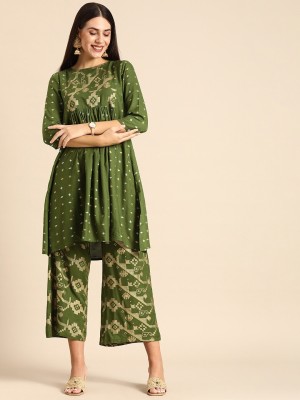 LDK Women Ethnic Top Palazzo Set