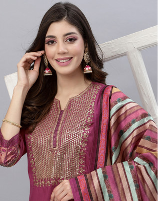 Skylee Women Kurta Pant Dupatta Set