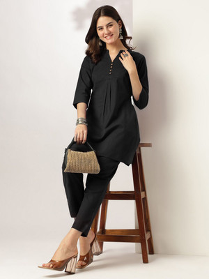 Janasya Women Kurti Pant Set