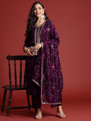 Indo Era Women Kurta Pant Dupatta Set
