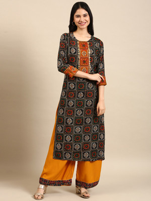 SHOWOFFFF Women Kurta Palazzo Set