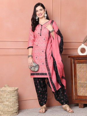 Rajnandini Printed Kurta, Patiala & Dupatta Set