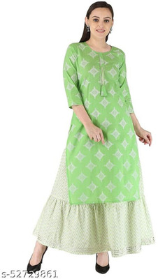 shree krishna print Women Kurta Skirt Set