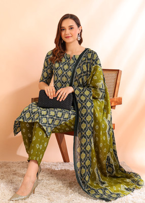 DSK STUDIO Women Kurti Pant Dupatta Set