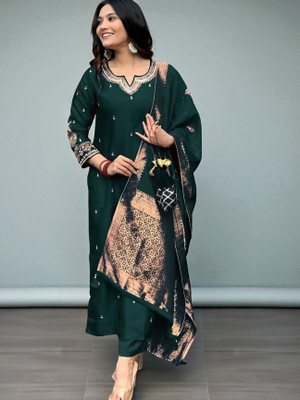 dharmkunj Women Kurti Pant Dupatta Set