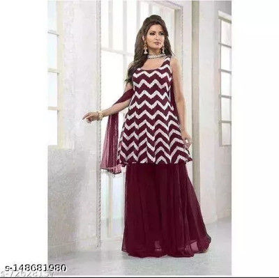 murlidhar creation Women Kurta Sharara Dupatta Set